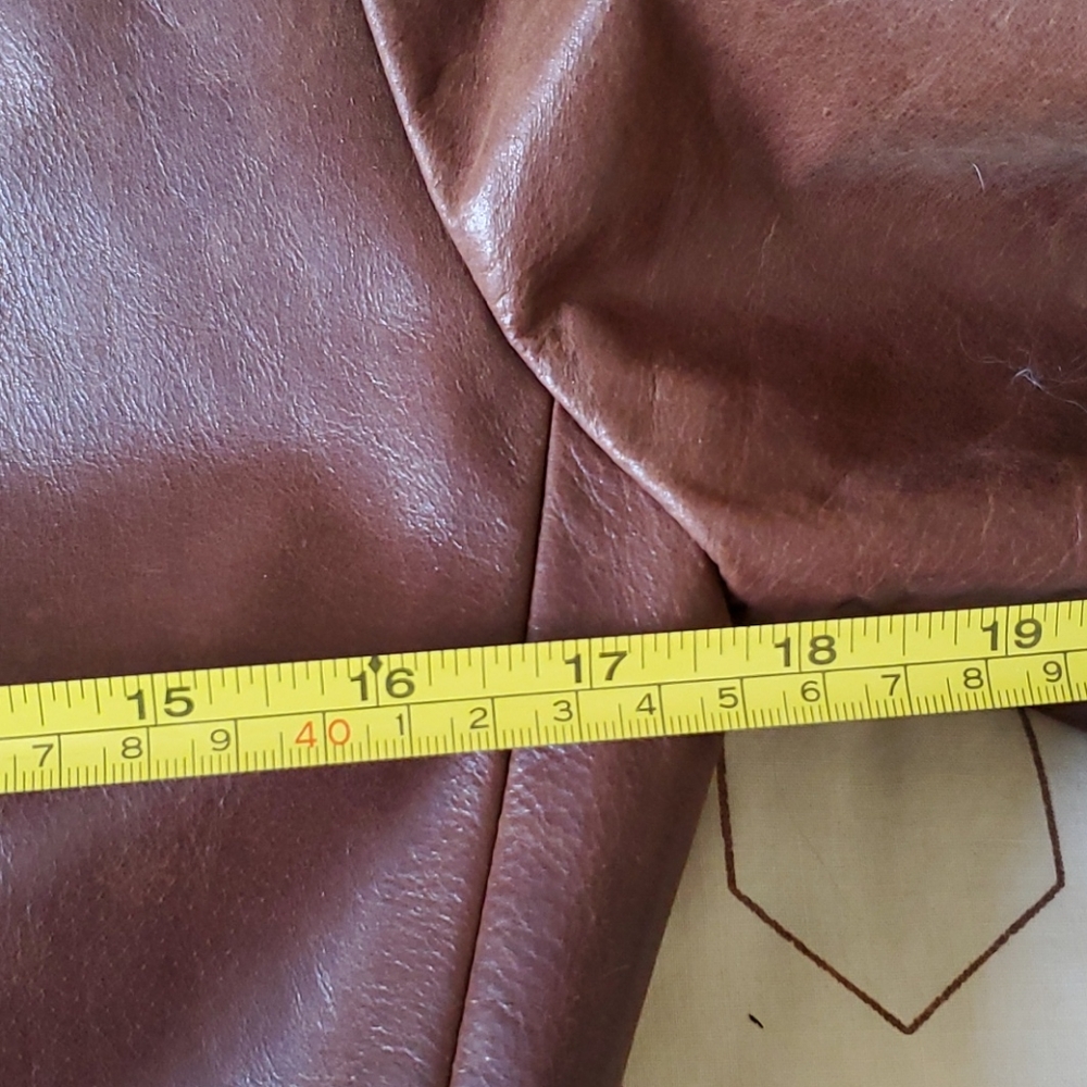 RUDSAK Brown Leather Jacket – Snap Button – Made in Canada - Picture 11 of 15
